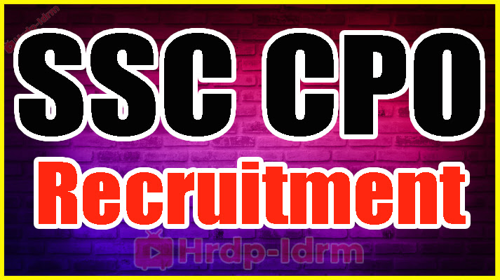 SSC CPO Recruitment 
