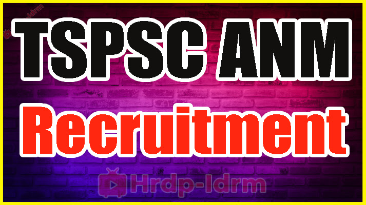 TSPSC ANM Recruitment