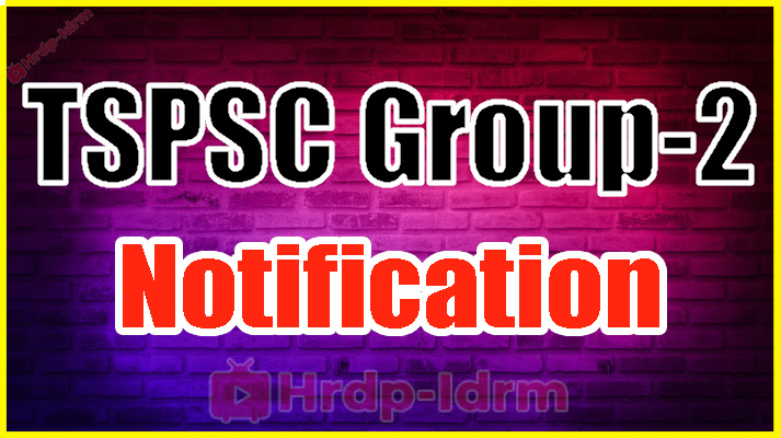 TSPSC Group-2 Notification 
