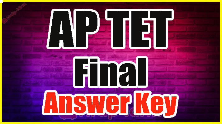 AP TET Final Answer Key