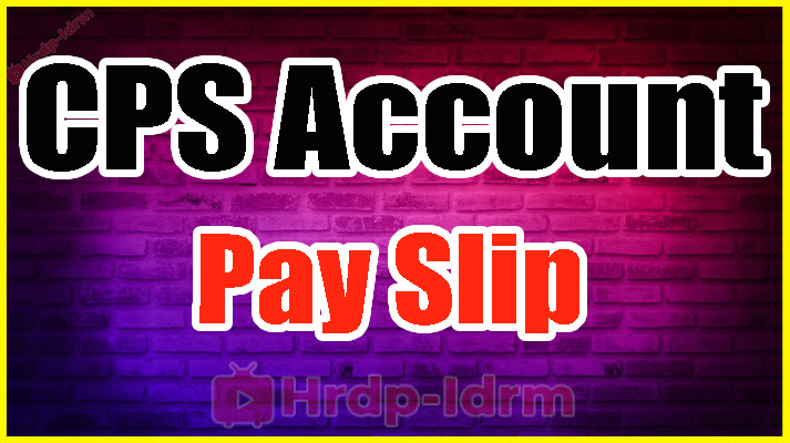 CPS Account Pay Slip