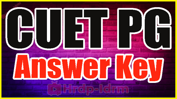 CUET PG Answer key