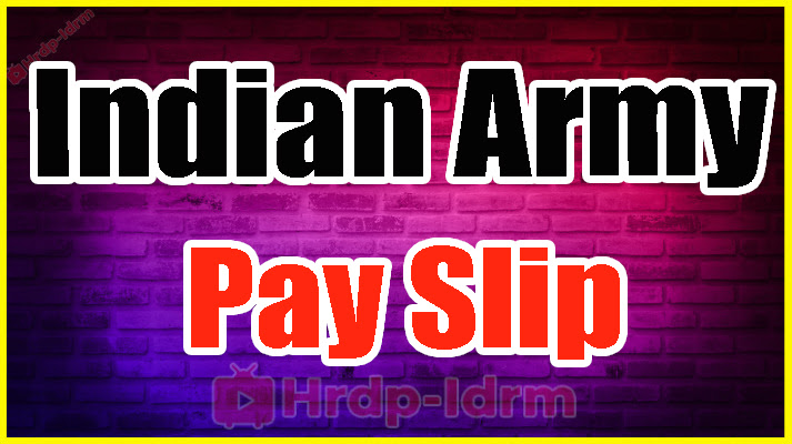 Hamraaz Indian Army Pay Slip