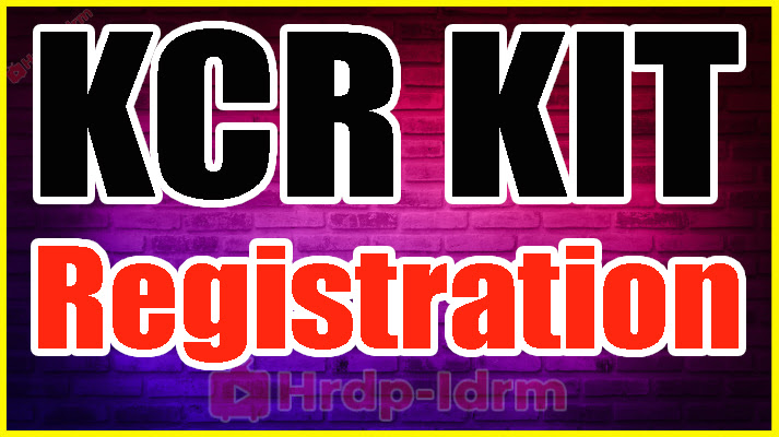 KCR KIT Registration