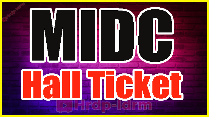 MIDC Hall Ticket