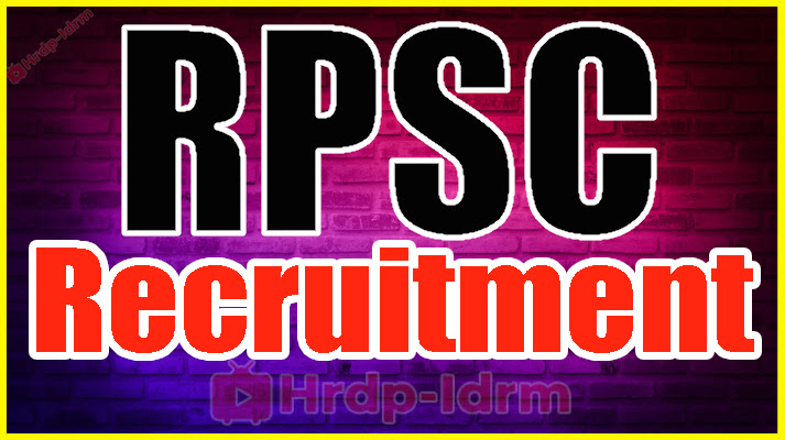 RPSC Recruitment 